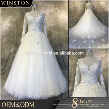New arrival product wholesale Beautiful Fashion bride reception dress see through